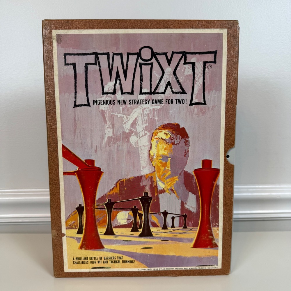 Vintage 3M Bookshelf Game Twixt Board Game with Original Box 1962‎ Card Game